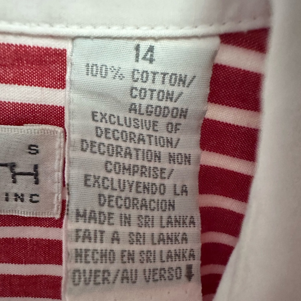 Liz Claiborne Red and White Striped Jumpsuit Romper - Picture 7 of 8